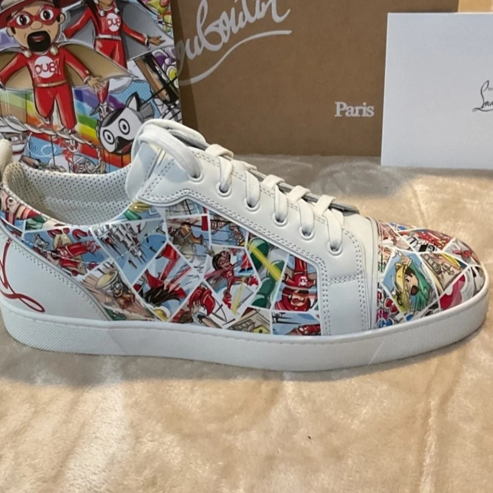 Christian Louboutin Multicolor Graphic Sneakers - Picture 3 of 15
